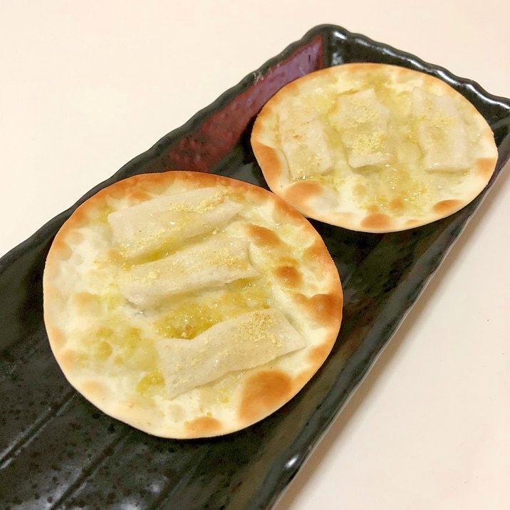 餃子の皮でパリパリきなこ餅　♪